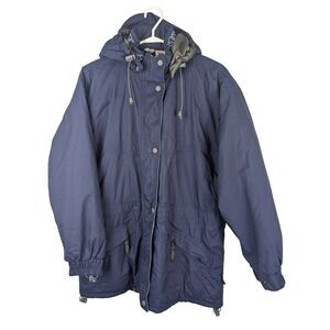 Far West‎ Jacket Men's M Navy Drizone Hooded Winter Parka